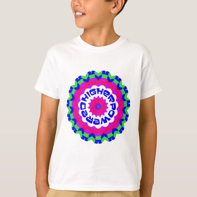 Camiseta Cita espiritual de mayor potencia Diseño Kaleidosc (Anverso)