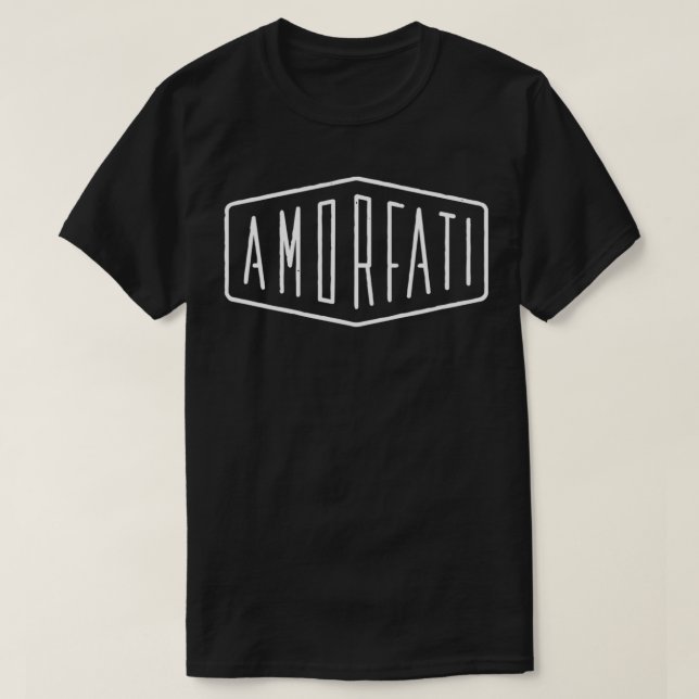 Camiseta Cita estática Amor Fati (Diseño del anverso)
