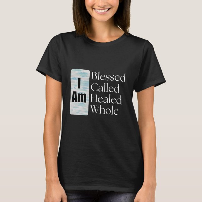 Camiseta Cita estética motivacional bendecida para mujeres (Anverso)