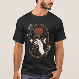 Camiseta Cita estoica amor oro fati