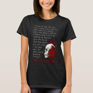 Camiseta Cita estoica Marcus Aurelius y estoicismo cráneo