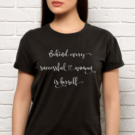 Camiseta Cita exitosa sobre escritura manuscrita feminista