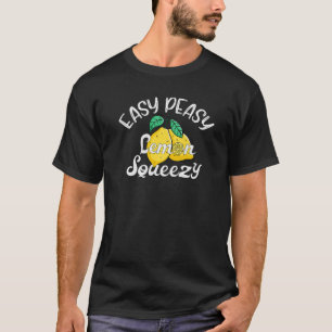 Camiseta Cita fácil para la exfoliación de limón con limón 