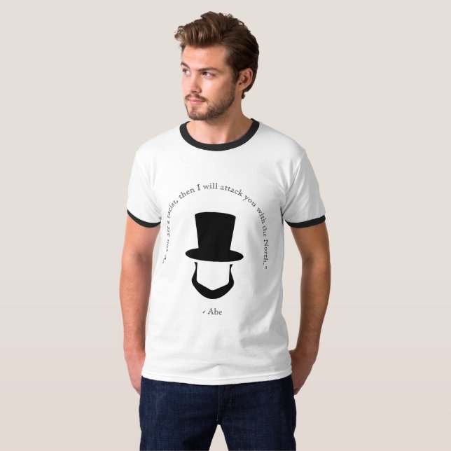 Camiseta Cita famosa de Abe Lincoln (Anverso completo)