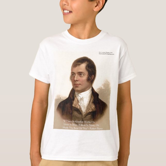 Camiseta Cita Famosa de Robert Burns (Anverso)