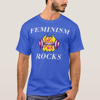 Camiseta Cita Feminismo Feminista Diciendo Rocas Estilo Pow