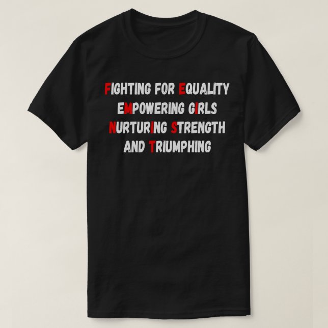 Camiseta Cita feminista al estilo (Diseño del anverso)