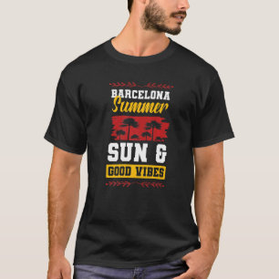 Camiseta Cita Fiesta de verano de vacaciones de Barcelona