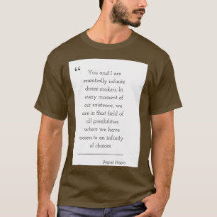 Camiseta Cita filosófica Deepak 1