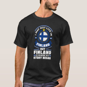 Camiseta Cita finlandesa sobre la bandera