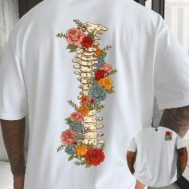 Camiseta Cita floral 'Crece a través de ello' Inspiración b