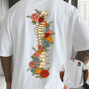 Camiseta Cita floral 'Crece a través de ello' Inspiración b