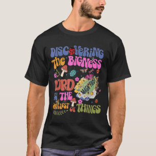 Camiseta Cita floral sobre la naturaleza de la fe ampliada