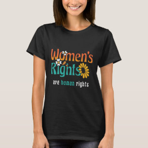 Camiseta Cita floral sobre los derechos humanos de la mujer