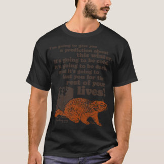Camiseta Cita fría y oscura del Día del Groundhog