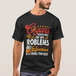 Camiseta Cita Fumar Cigar Y Humor De Burón De Whiskey