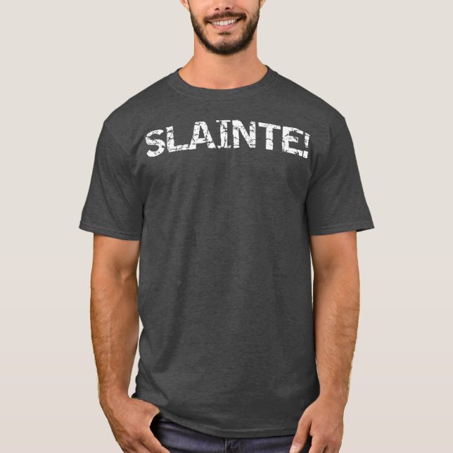 Camiseta Cita gaélica escocesa para beber alentar a los irl (Anverso)