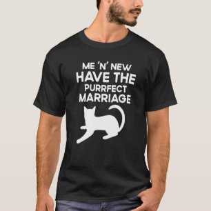 Camiseta Cita Gato Mascota Para Buenas Bodas Vida