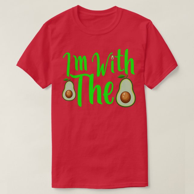 Camiseta Cita Graciosa Con El Aguacate (Diseño del anverso)