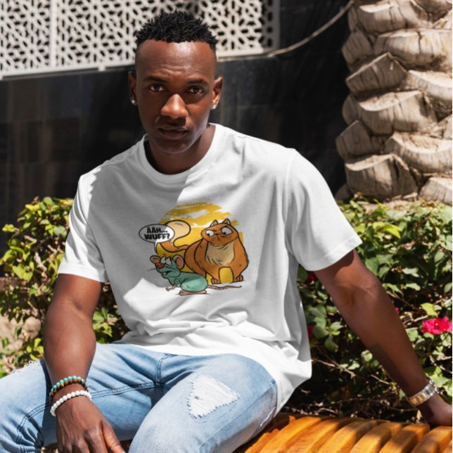 Camiseta Cita Graciosa De Cat Y Mouse (Subido por el creador)