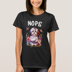 Camiseta Cita graciosa de Havanés Nope Lazy Mascota Para Lo