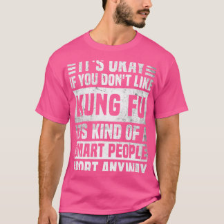 Camiseta Cita Graciosa De Kung Fu Para Hombres Y Mujeres Gu