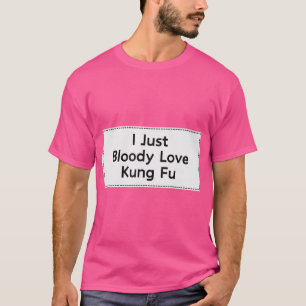Camiseta Cita Graciosa De Kung Fu Para Hombres Y Mujeres Gu