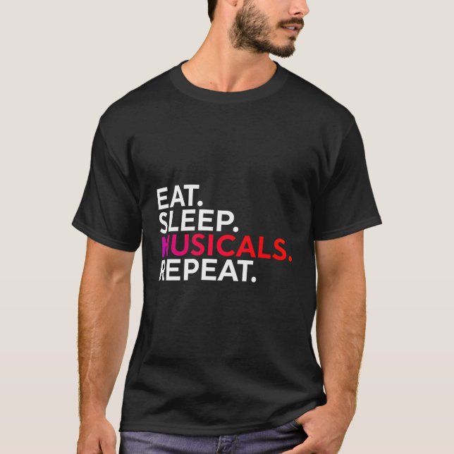 Camiseta Cita graciosa de Musicals regalo de Broadway Fan T (Anverso)