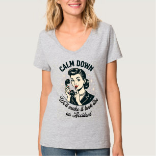 Camiseta Cita graciosa de Retro Apacible