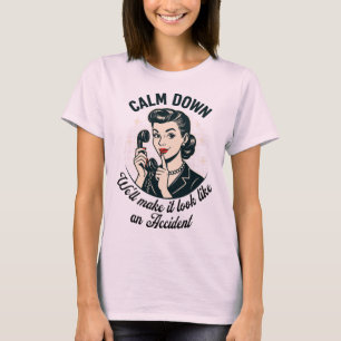 Camiseta Cita graciosa de Retro Apacible