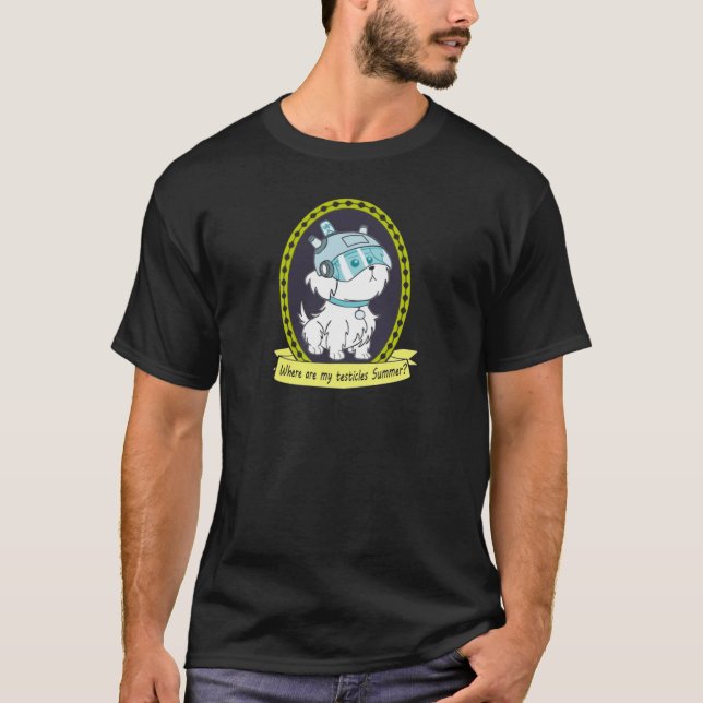 Camiseta cita graciosa de testículos (Anverso)