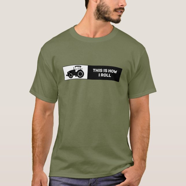 Camiseta Cita graciosa de un granjero así es como hago roda (Anverso)