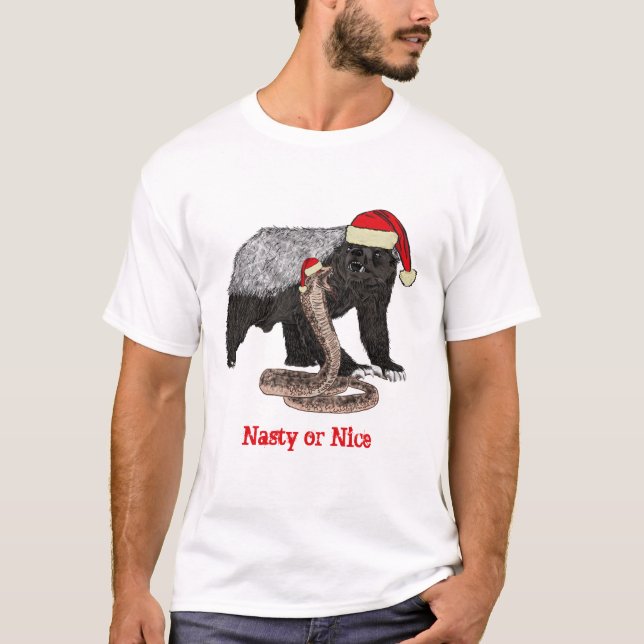 Camiseta Cita graciosa festiva Nasty Nasty (Anverso)