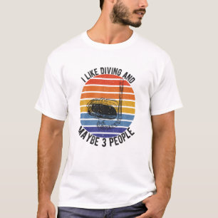 Camiseta Cita Graciosa Para Bucear Me Gusta El Buceo Y Quiz
