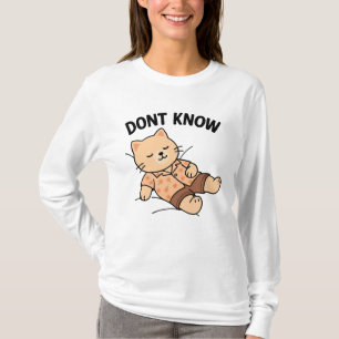 Camiseta Cita graciosa para un gato - No conoces el humor p
