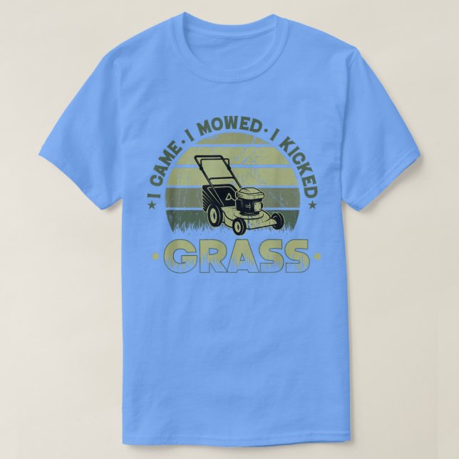 Camiseta Cita Graciosa Que Vine Me Trasladé Retro Mowing  (Diseño del anverso)