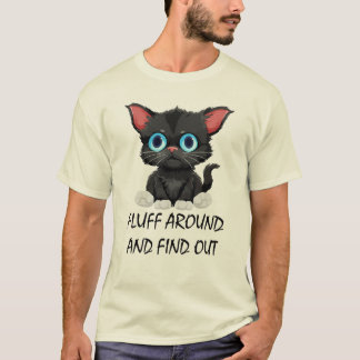 Camiseta Cita Graciosa Y Averigua Gato.