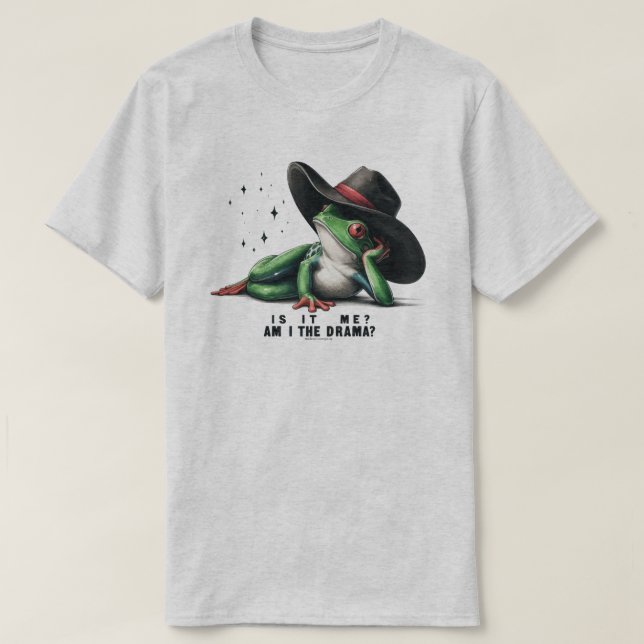 Camiseta Cita gráfica de Rana divertida y sarcástica (Diseño del anverso)