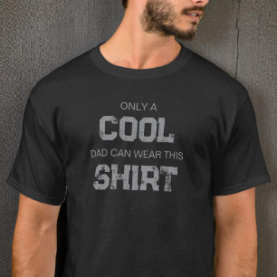Camiseta Cita gris divertida tipografía moderna papá genial