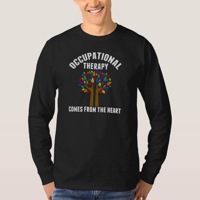 Camiseta Cita hermosa del árbol de la terapia profesional (Anverso)