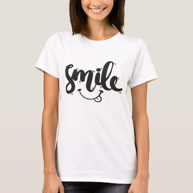 Camiseta Cita hermosa sonrisa (Anverso)