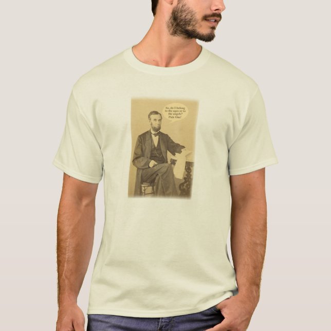 Camiseta Cita histórica de Lincoln Ages o Angels (Anverso)