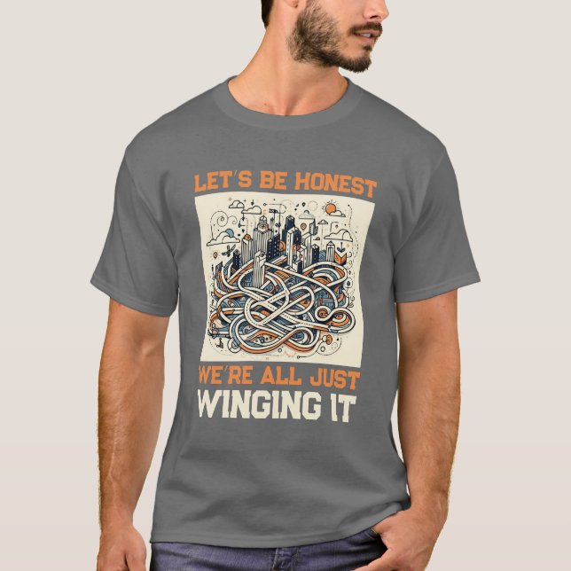 Camiseta Cita honesta: Agarrando la vida (Anverso)