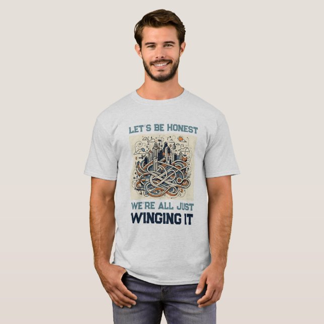 Camiseta Cita honesta: Agarrando la vida (Anverso completo)