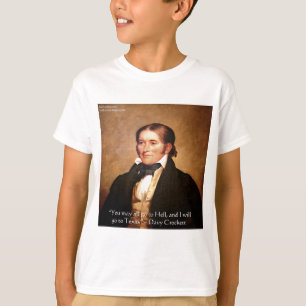 Camiseta Cita humorística de Davy Crockett "Yendo a Texas"
