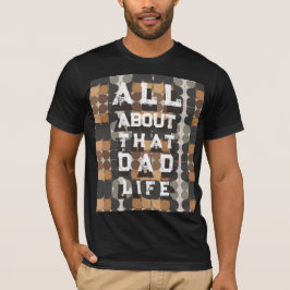 Camiseta Cita ingeniosa del Día del Padre moderna y retro