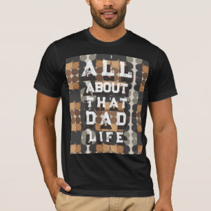 Camiseta Cita ingeniosa del Día del Padre moderna y retro