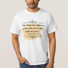 Camiseta Cita inspirada del Naranja Minimalista Bhagavad Gi