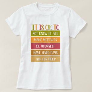 Camiseta Cita inspiradora de bienestar