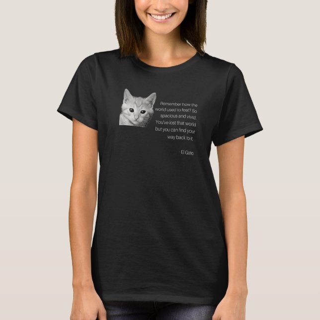 Camiseta Cita inspiradora de El Gato Meme de Kitten (Anverso)